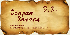 Dragan Koraca vizit kartica